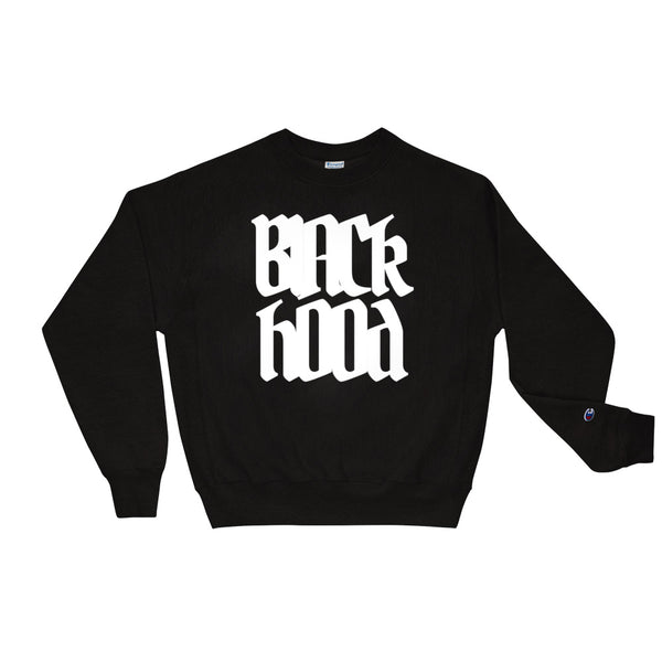 Black Hood Champion Sweatshirt