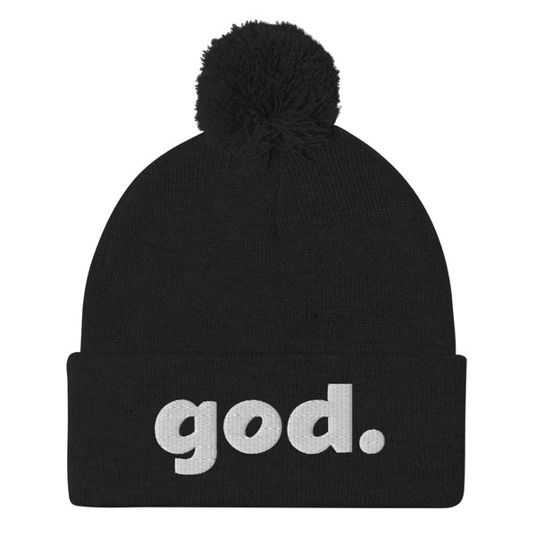 God Pom-Pom Beanie